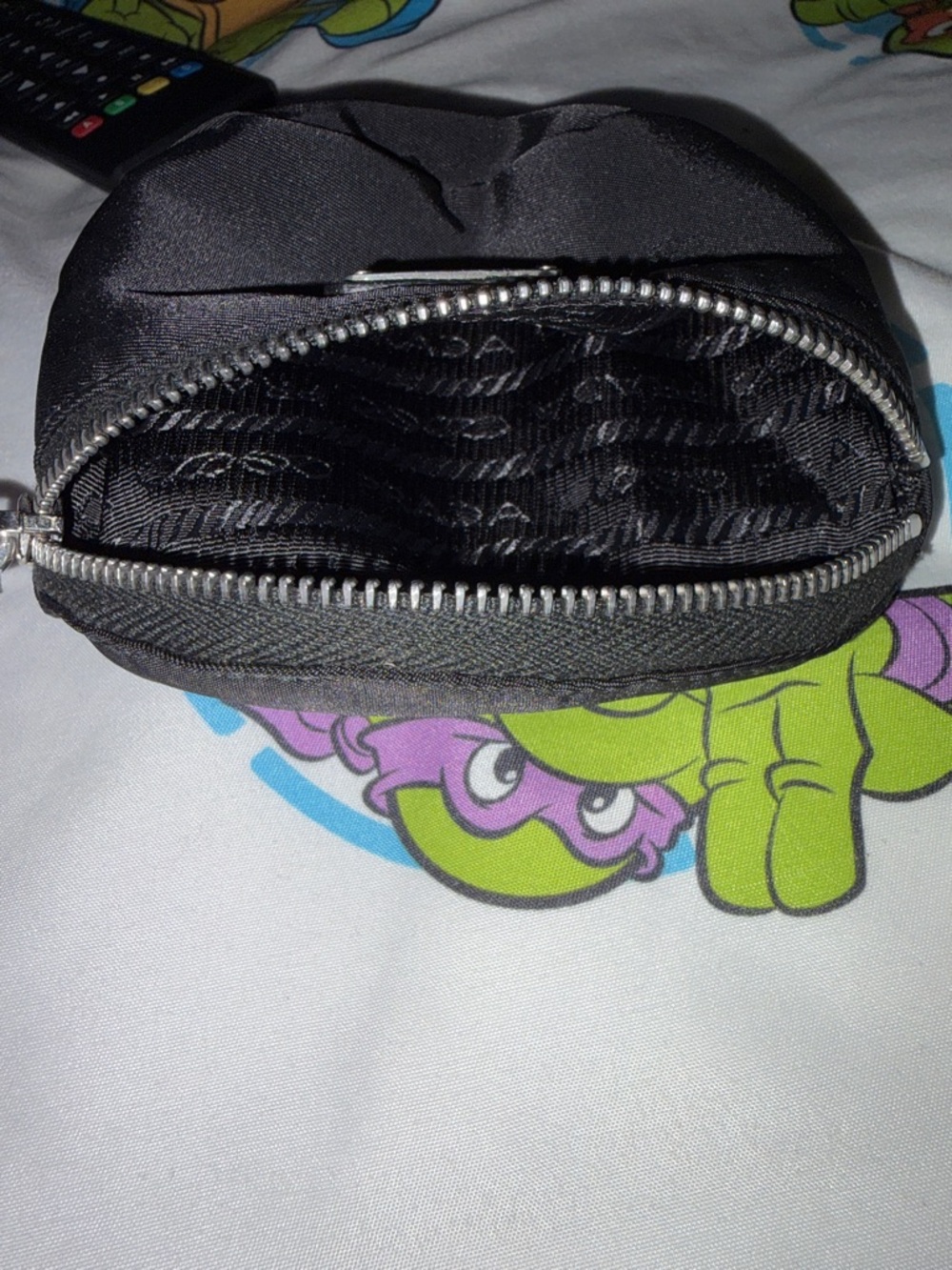 Prada Black Nylon Toiletry wristlet pouch - Picture 3 of 5